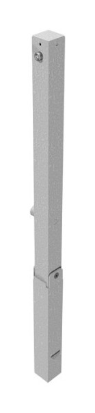 Schake Absperrpfosten Stahlrohr 70 x 70 mm umlegbar, mit Dreikantverschluss mit Hebe- Kippmechanik, feuerverzinkt, ohne Öse, 470FUKH