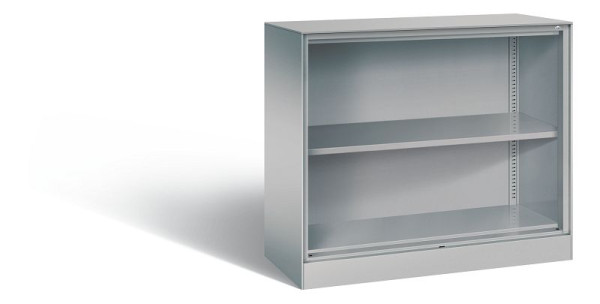 C+P Büroregal Asisto, H915xB1000xT435mm, Farbe: Weißaluminium, 2 OH, 140052-000 S10039
