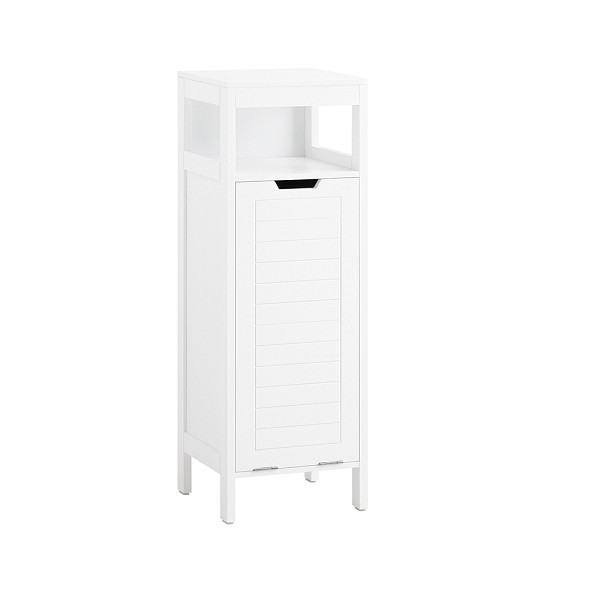 SoBuy Badunterschrank mit einem Regalbrett Weiß 40x35x100 cm, Funktional, BZR122-W