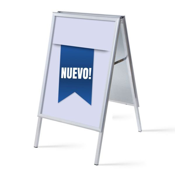 Showdown Displays Kundenstopper A1 Komplettset Neu Blau Spanisch, ZPA1G32MEI234