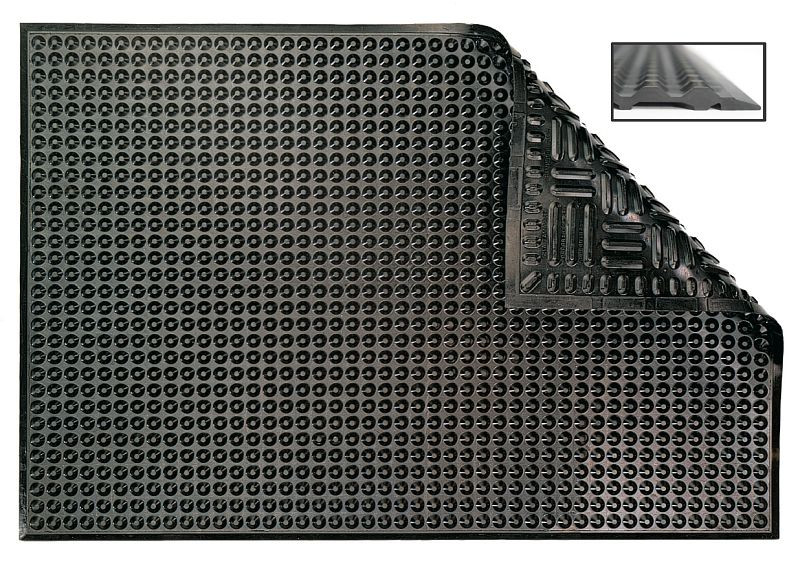 Ergomat Nitril F Reinraum + Anti-Ermüdungs-Matte, feuerhemmend, Länge 210 cm, Breite 60 cm, ENF60210
