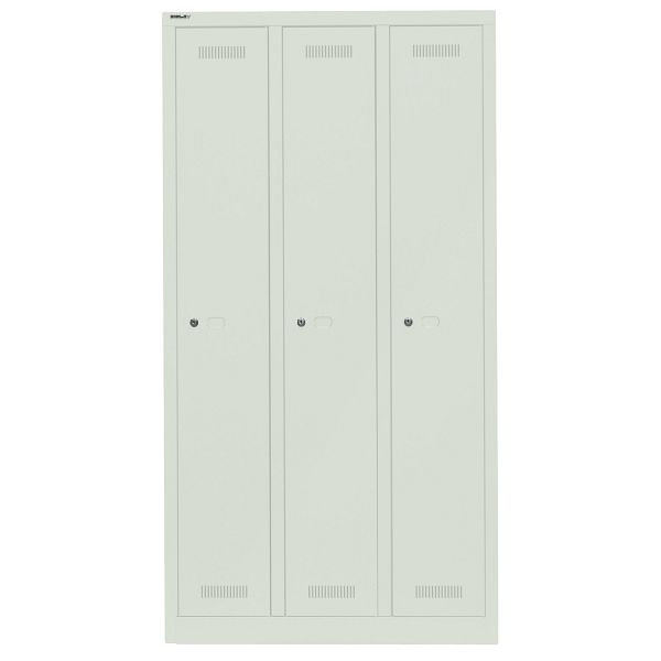 Bisley Garderobenschrank Monobloc™, 3 Abteile je 1 Fach, 644 portland, ML09T1644