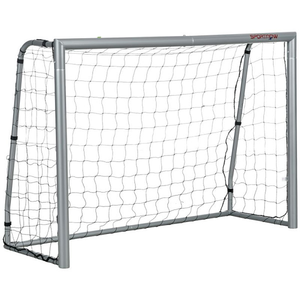 SPORTNOW Fußballtor wetterfest, stabiles Metallgestell, reißfestes Netz, 160H x 240L x 85B cm, A62-038V01GY