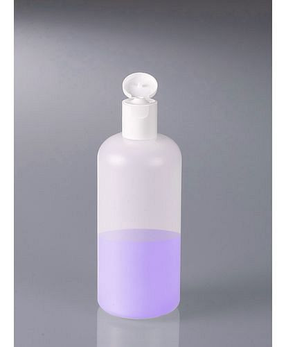 DENIOS Rundflaschen aus HDPE, mit Klappverschluss 500 ml, VE: 10 Stück, 281738