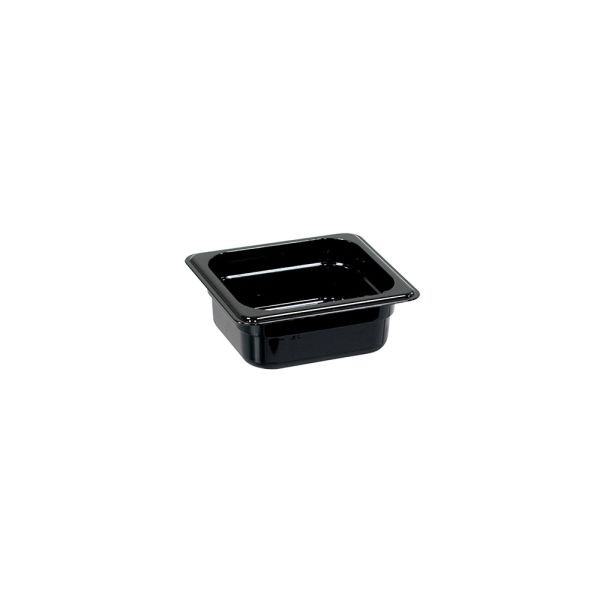 Stalgast Gastronormbehälter Serie Buffet, schwarz, GN 1/6, Höhe 100 mm, Polycarbonat, GN2316100
