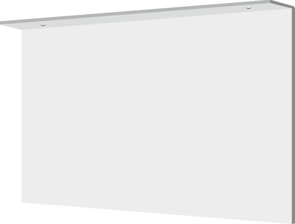 Moedel Fahnenschild blanko zur Deckenmontage, Kunststoff, 297x148 mm, 65763