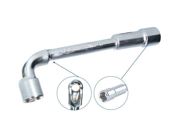 Brilliant Tools Doppel-Steckschlüssel, gekröpft, 9 mm, BT015009