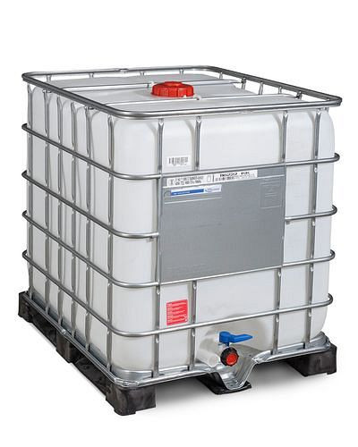 DENIOS Recobulk IBC Gefahrgut-Container, PE, 1000 l, Öffnung NW150, Auslauf NW50, 266-193