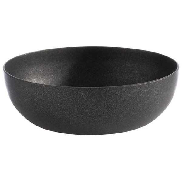APS Schale -LEVANTE-, Ø 7,5 cm, Höhe: 2,5 cm, Edelstahl, Farbe: grau-schwarz, 0,05 Liter, 40707
