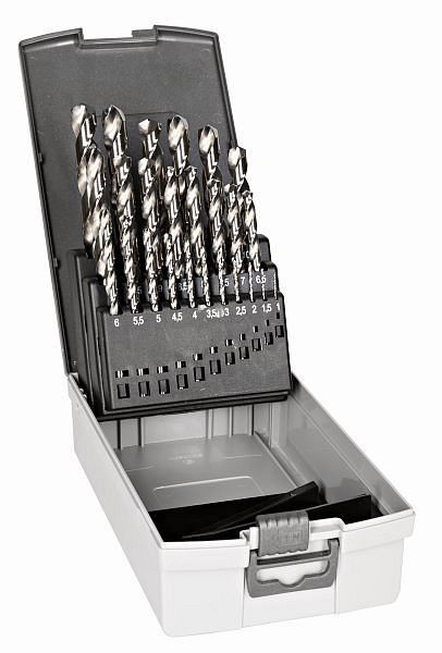 Bahco HSS-G Spiralbohrer Satz zum Bohren in Metall - 25-teilig, 4513-SET-25
