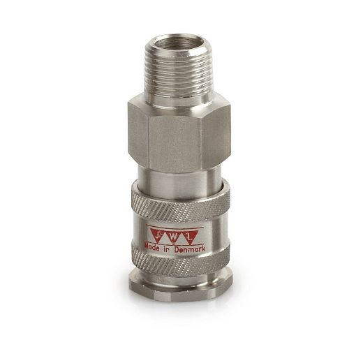 JWL Kupplung Edelstahl 316 JWL Serie 540, DN 7, 8, AG 1/4' BSP (Lebensmittel), 41603