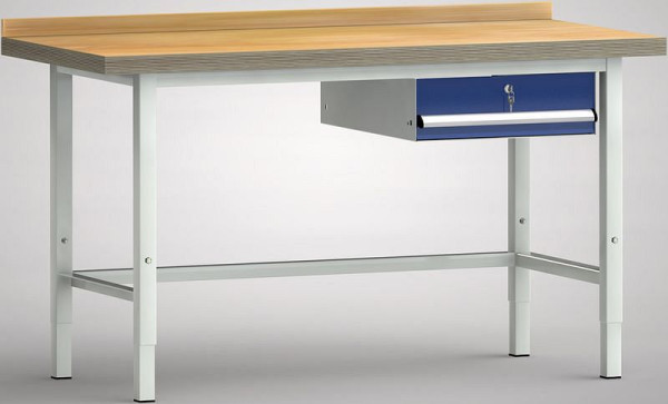 KLW Profi-Werkbank 1500 x 700 x 745 - 1045 mm L x T x H, WP002V-1500M45-E7002
