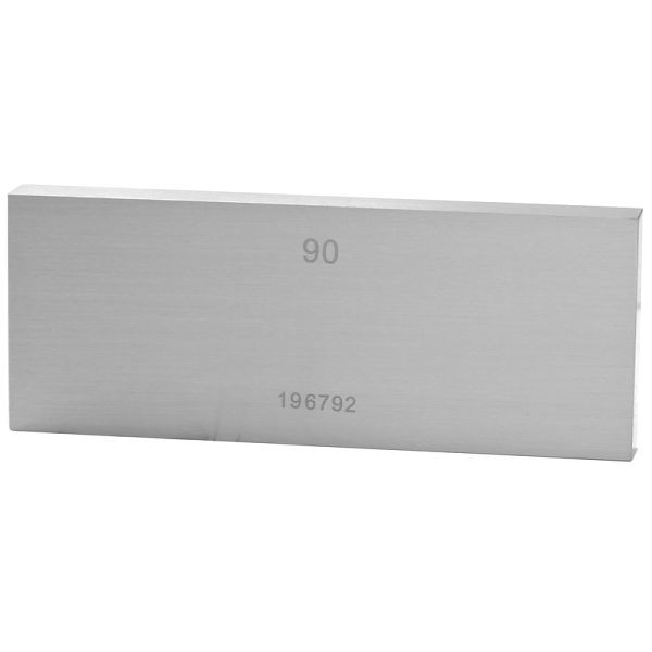 STEINLE Einzel Parallel Endmaß Stahl 90 mm, DIN EN ISO 3650 mit Toleranzklasse: 1, 42020121