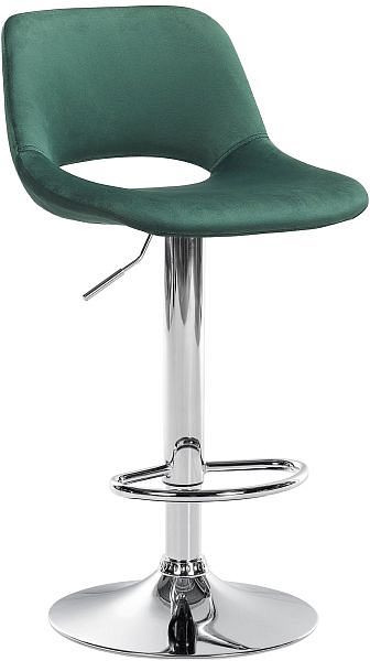CLP Barhocker Camden Samt chrom, grün, 324158, 4255716320720