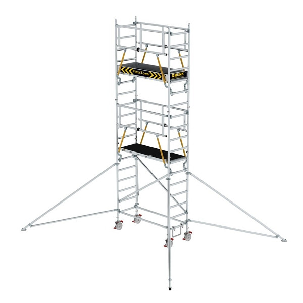 Munk Günzburger Steigtechnik Rollgerüst FlexxTower SGX ergo mit vorlaufendem Geländer Plattformhöhe 4,47 m, 125147