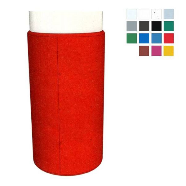 Stein HGS Säulenschutzprofil -Defender R20- für Rundsäulen, Säulendurchmesser 600 mm, Höhe 150 mm, reingrün (ähnlich RAL 6037), Senkbohrungen, einfach (sichtbar), 38055-2802