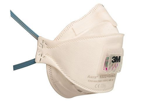 3M Atemschutzmaske Aura 9322 Gen 3, FFP2 NR D, faltbar, VE: 10 Stück, 265982