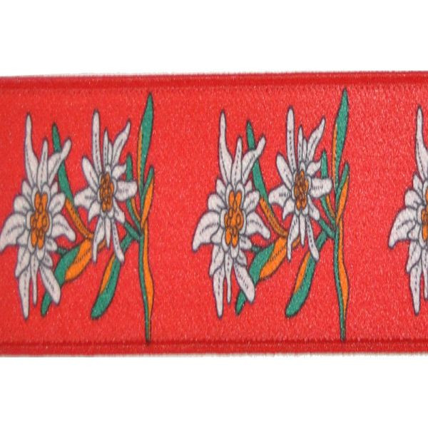 EIKO Hosenträger 36mm 456 Klip Leder-RT, Farbe: rot, Größe: 110, 1456_04_80_110