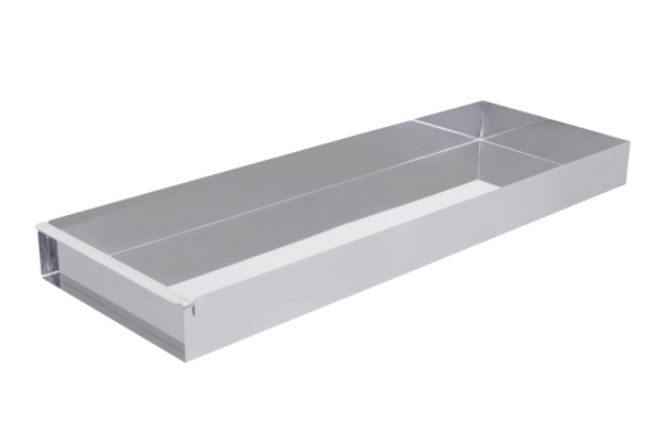 Schneider Schnittkuchenblech aus Edelstahl, 580 x 200 x 50 mm inklusive Vorsatzschiene, 997820