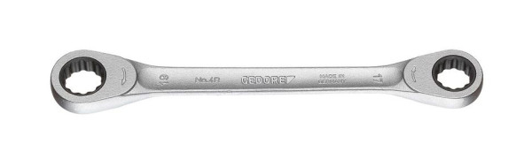 GEDORE 18x19 Doppel-Ringratschenschlüssel, glühend geschmiedet, 2306832