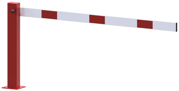 Schake Kompakte Handschranke 2m, rot / weiß, für Vorhangschloss, 4011_201VPB