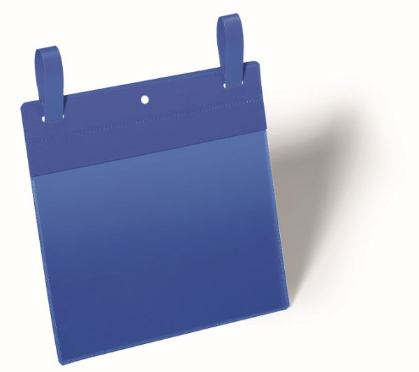DURABLE Gitterboxtasche mit Lasche A5 quer, dunkelblau, VE: 50 Stück, 174907