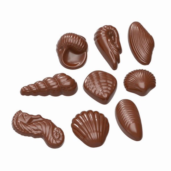 Schneider Schokoladen-Form 9x Meeresfiguren, unterschiedlich-275x135, 421586