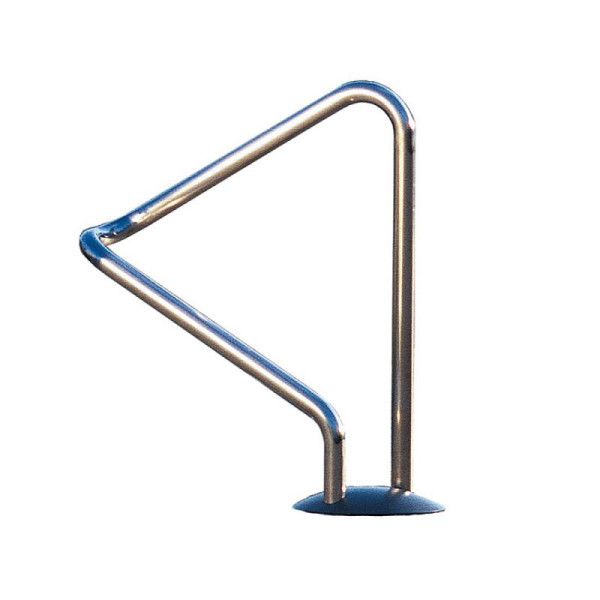 Stein HGS Einzelparker/Fahrradständer 'Achill', RAL 6005 moosgrün, verzinkt und beschichtet, mit Abdeckplatte, RAL 7035 lichtgrau, 25425-08