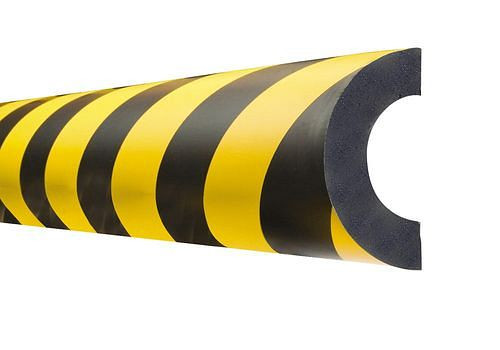 DENIOS Rohrschutz Typ R30, magnetisch, Halbkreisform, Länge 1 m, 194896