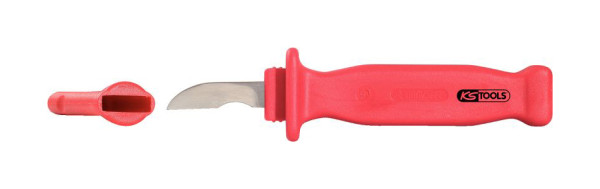 KS Tools Kabel-Abisoliermesser mit Schutzisolierung, 195mm, 117.1395