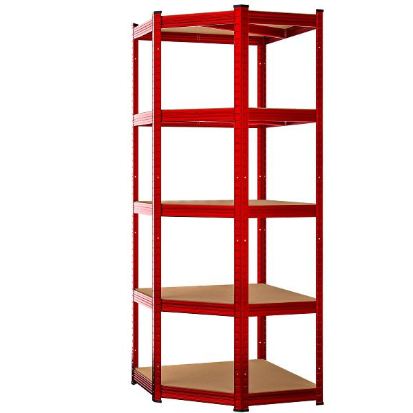 monzana Schwerlasteckregal Rot 180x70x40cm verzinkt 875kg, 109722