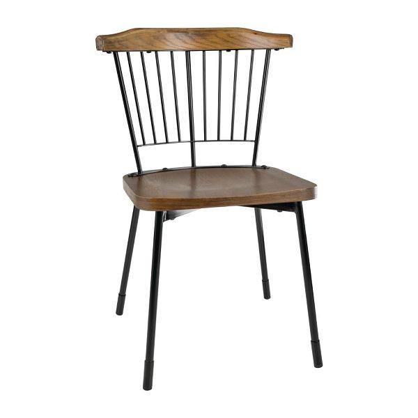 Bolero Scandi Seitenstühle Schwarz, VE: 2 Stück, rustikal, FB871