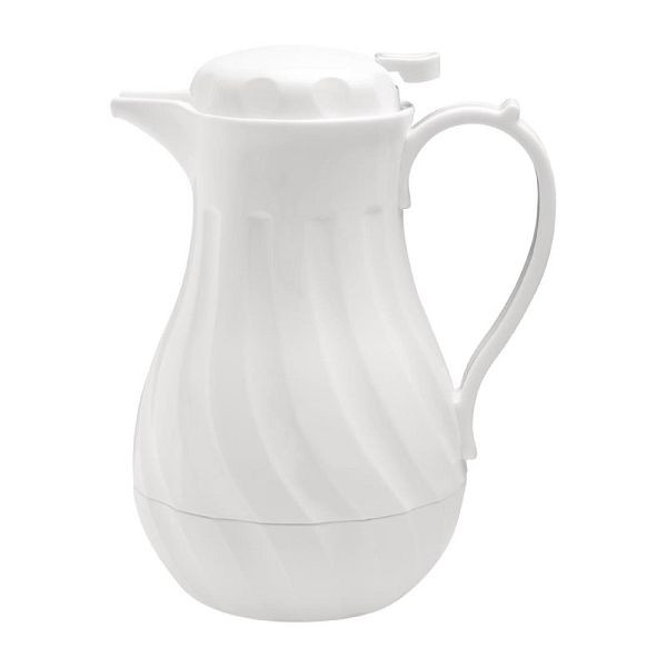 Olympia Swirl Isolierkanne weiß 2L, isoliert, um Wärmeverlust zu vermeiden, GL971