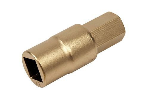 Krause Schraubendreher-Einsatz, mit 6-kant Stift 1/2" x 9 mm, Sonderbronze, funkenfrei, für Ex-Zonen, 264968