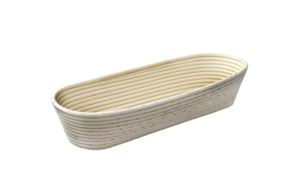 Schneider Brotform / Gärkorb lang mit geflochtenem Boden, runder Kopf 430 x 130 mm, 1500 Gramm, 201420