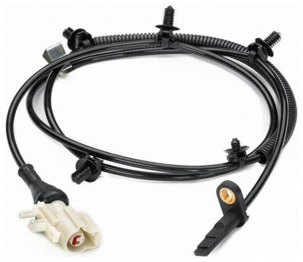 HELLA Sensor, Raddrehzahl, 2-polig, Hinterachse, Kabel: 1410mm, mit Halter, 6PU 230 040-501