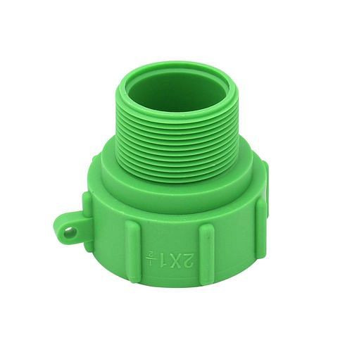 DENIOS IBC-Adapter, mit 1 1/2 Feingewinde AG, für Anschluss S60x6, VE: 3 Stück, 311463