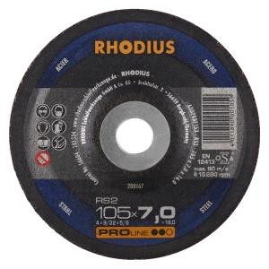 Rhodius PROline RS2 Schruppscheibe, Durchmesser [mm]: 100, Stärke [mm]: 7, Bohrung [mm]: 16, VE: 25 Stück, 200167