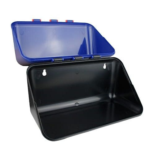 MBS Medizintechnik Wandbox 290 klein blau/schwarz für Schutzbrillen, 102039