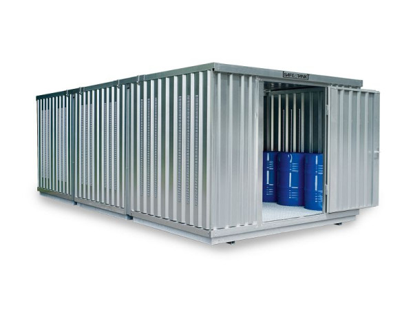 SÄBU SAFE Tank Kombination 3000, PLG, inkl. Endmontage, nicht isoliert, 3.050 x 6.520 x 2.300 mm, Einflügeltüre auf der 3 m Seite, F219440101-F905