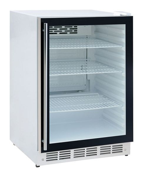 Flaschenkühlschrank 595x595x850mm Getränkekühlschrank 170 Liter mit 1 Glastür 