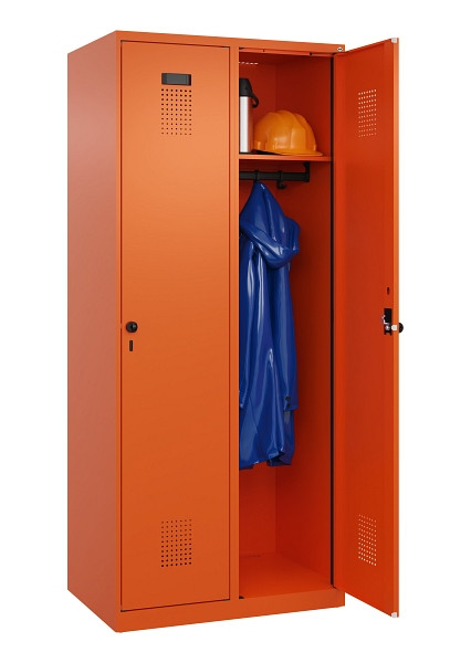 C+P Spind Evolo PLUS, 2 Abteile, 1850x800x500mm, 2004/2004, Verschluss Drehriegel, Ablageböden 2, 049000-22 S10023