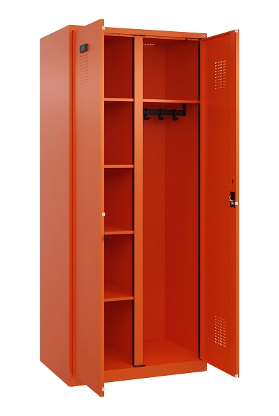 C+P Wäsche-/Garderobenspind Evolo PLUS, 2 Abteile, 1850x800x500mm, 2004/2004, Zylinderschloss, 049600-22 S10050