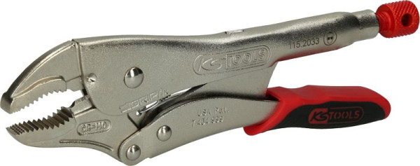 KS Tools Gripzange mit Easy-Release, 55mm, Länge 225mm, 115.2033