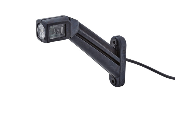 HELLA Umrissleuchte - LED - 12/24V - Kabel: 3000mm - Stecker: Flachsteckhülse - 2-polig - links/seitlicher Anbau, 2XS 011 744-031