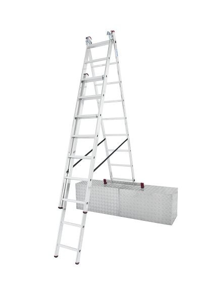 Krause Corda Vielzweckleiter Treppe 3x9 Sprossen, 33390