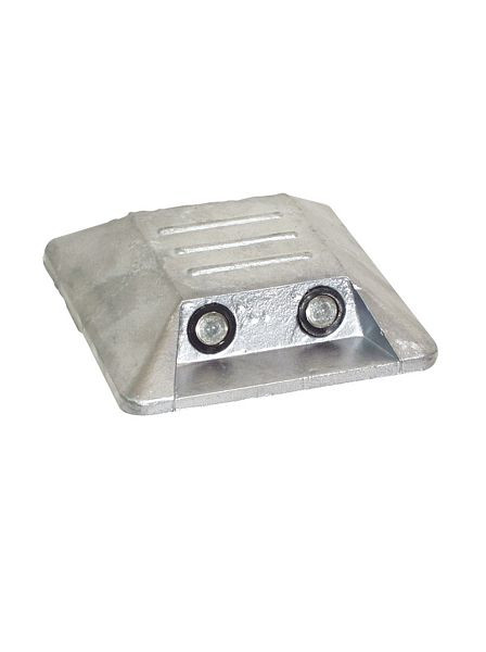 Schake Alumarkierungsnagel, 100 x 100 mm, zum Aufkleben, mit zwei Reflexlinsen beidseitig, 39123