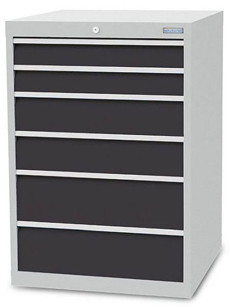 Bedrunka+Hirth Schubladenschrank Tiefe 736 mm, Maße in mm (B x T x H): 705 x 736 x 1019 mm, R 24-24, 6x Schublade, 700/0222V10Z