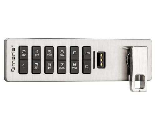 Bedrunka+Hirth Pin Code E-Schloss 90° für Einzelschublade eingelassen eingebaut, 01PINSLEINZ