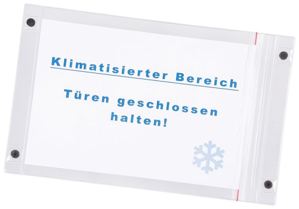 Eichner Transparente Magnettasche, Größe: DIN A4 hoch, VE: 5 Stück, 9218-03701